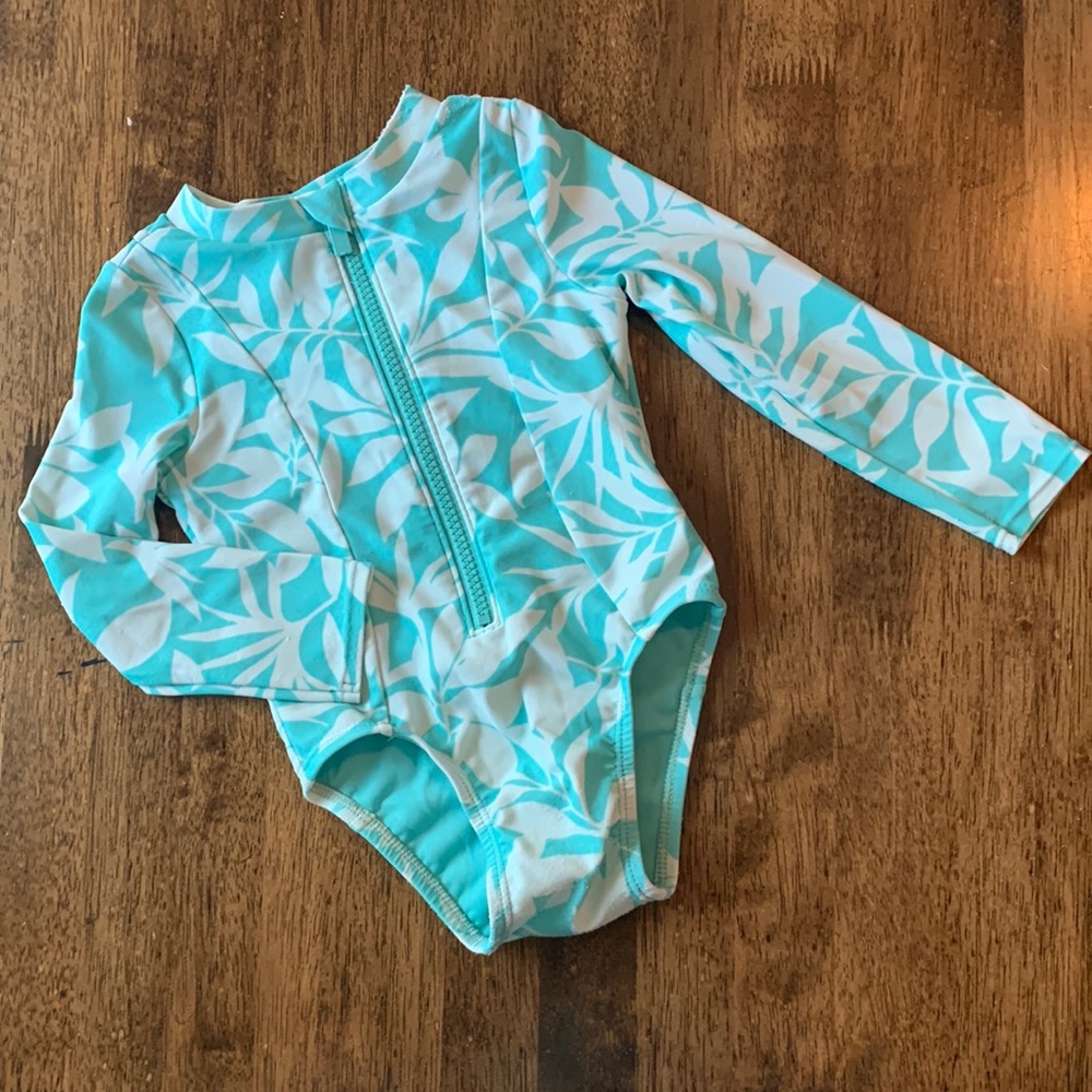Teal Long Sleeve Swim